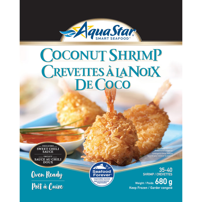 Crevettes à la noix de coco Aquastar, 680 g