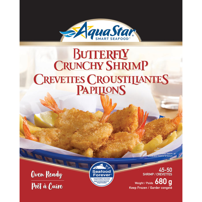 Crevettes papillon croustillantes Aqua Star - 680 g