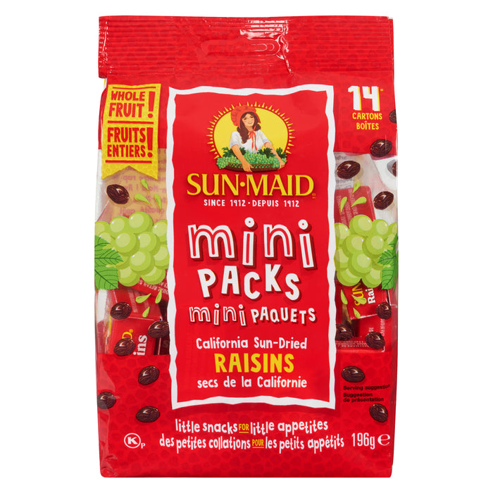 Raisins Natural California Sun-Maid, emb. de 14 - 196 g