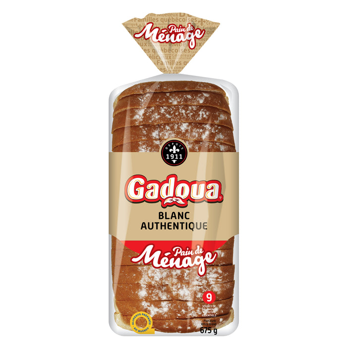 Gadoua Pain de Ménage Pain Blanc Tranché épais, 675-g