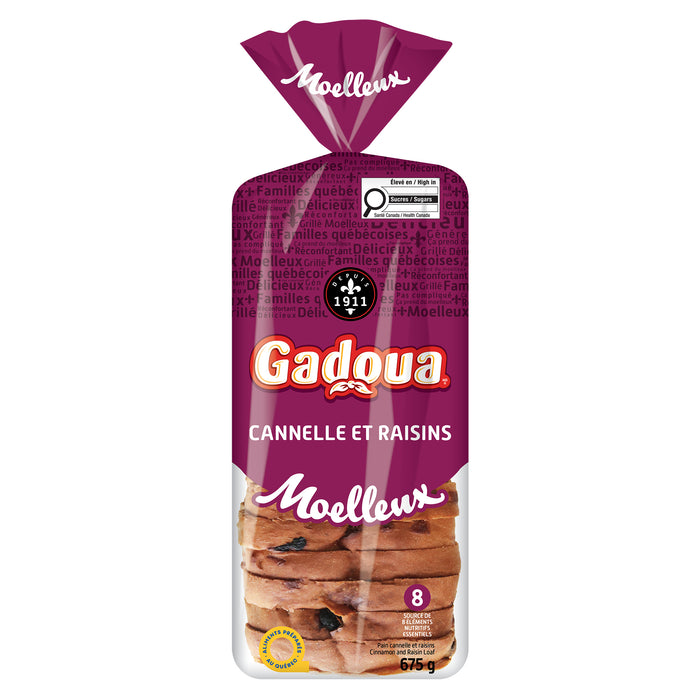 Gadoua Pain Raisins et Cannelle, 675 g