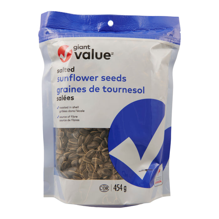 Graines de tournesol salées Giant Value, 454 g