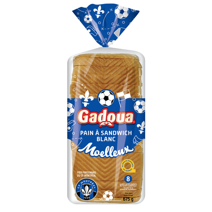 Pain blanc tranché épais moelleux Gadoua - 675 g