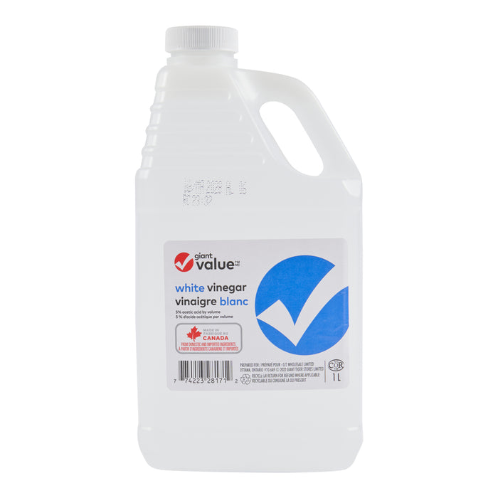 Giant Value White Vinegar, 1 L