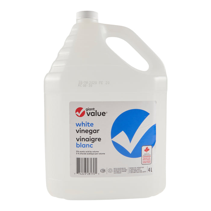 Giant Value White Vinegar, 4 L