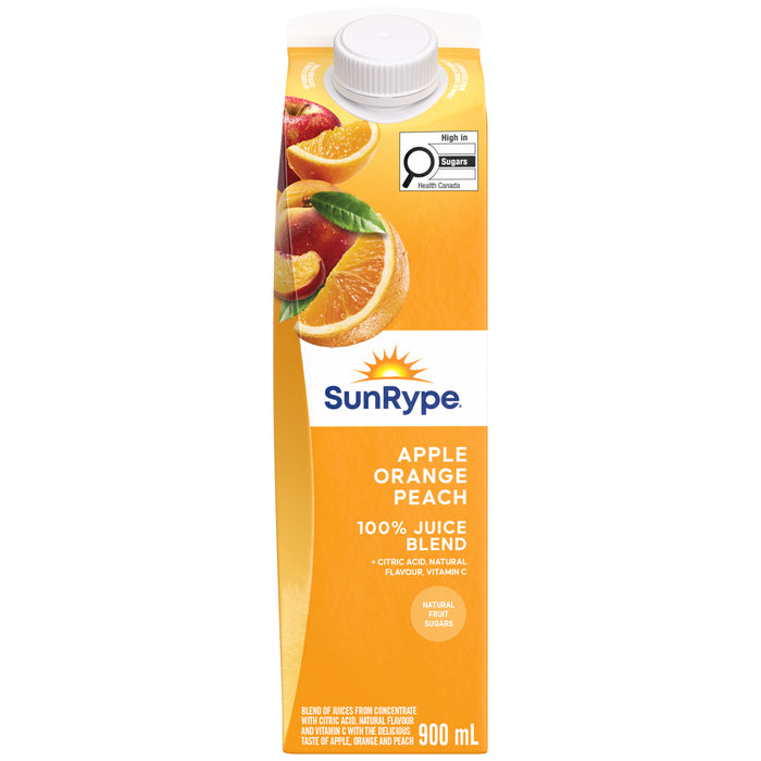 SunRype Apple Orange Peach Juice, 900 ml