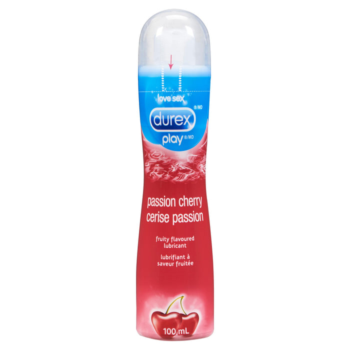 Durex Play Lubrifiant à Saveur Fruitée Cerise Passion, 100 ml