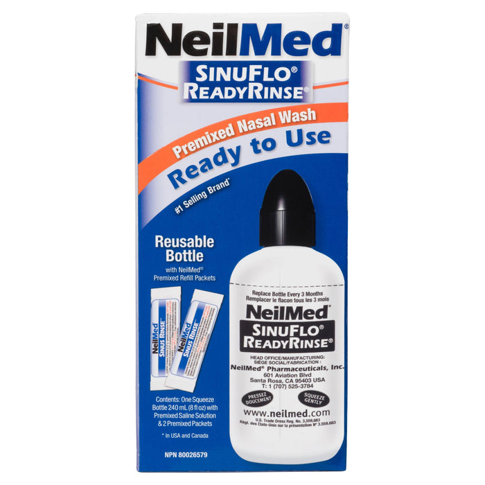 NeilMed SinuFlo ReadyRinse Solution Prémélangée