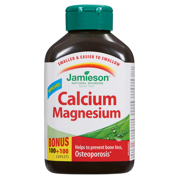 Jamieson Calcium Magnésium Prime Caplets, emb. de 200