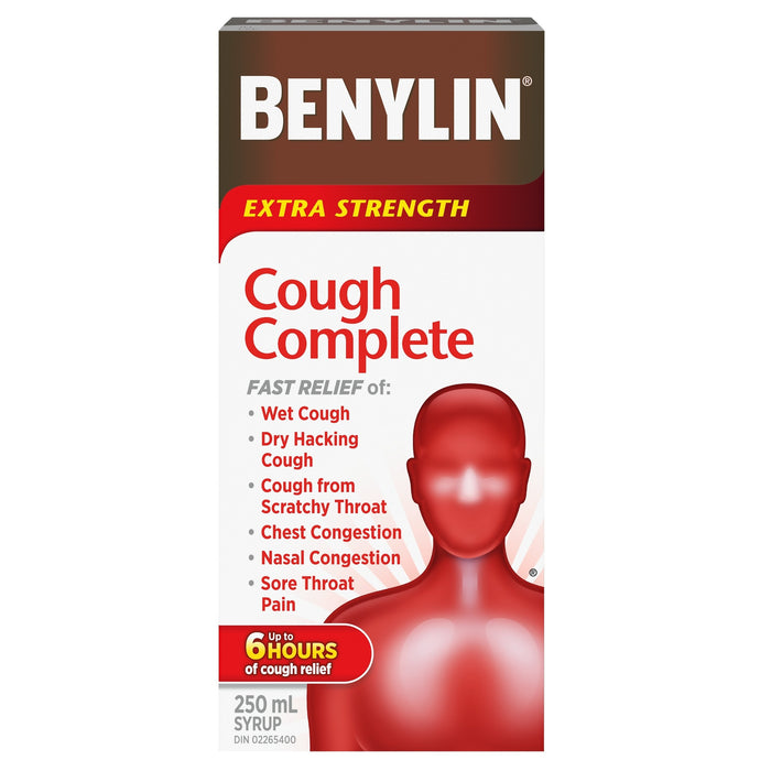 Benylin Complet pour la Toux Sirop Extra-Puissant, 250 ml
