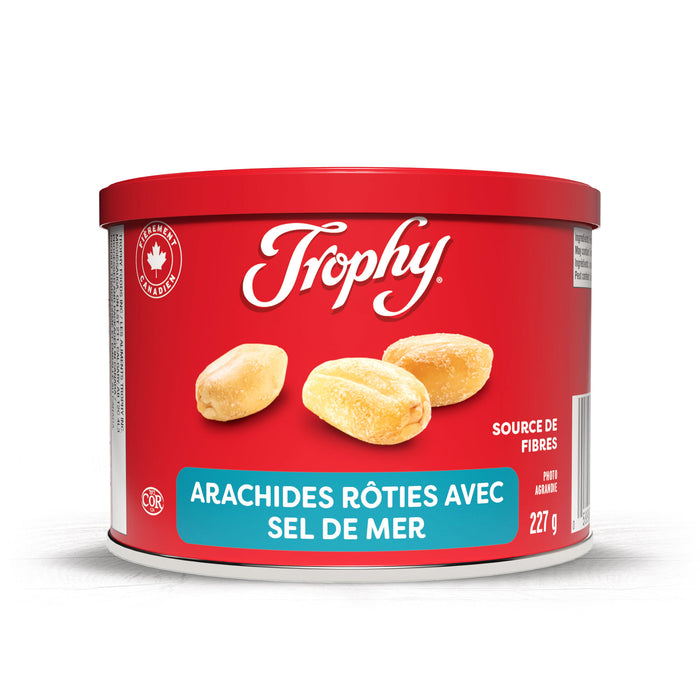 Arachides rôties avec du sel marin Trophy - 227 g