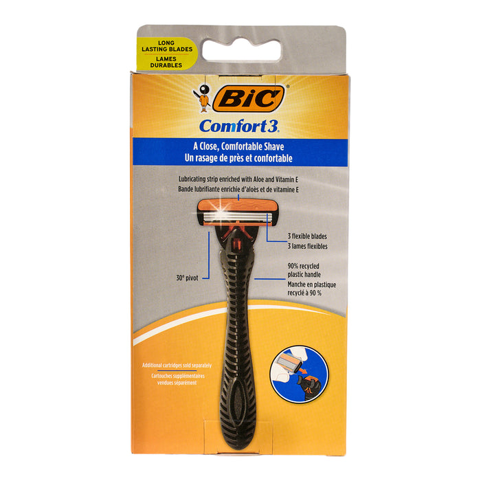 BIC Comfort 3 Refillable 3 Blades 1 Handle + 6 Cartridges