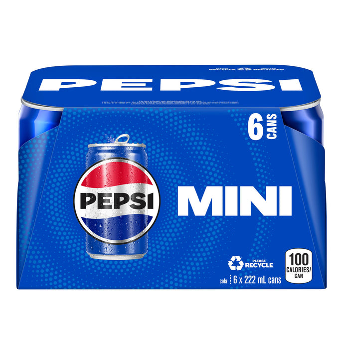 Pepsi Mini Cans 6pk. - 222ml