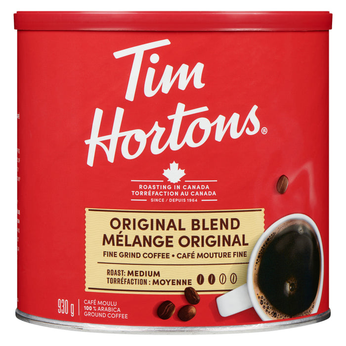 Tim Hortons Café Mouture Fine Mélange Original, 875 g