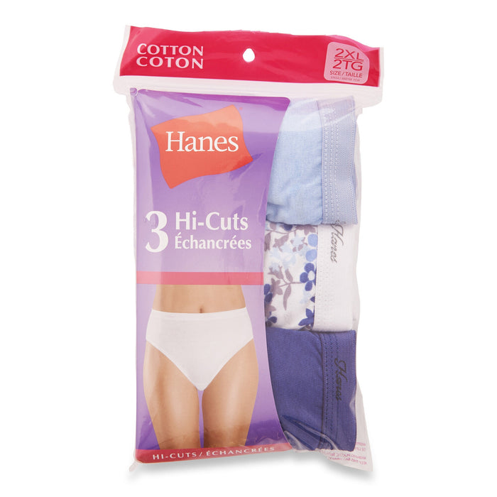 Culottes échancrées taille Plus Hanes pour femmes, emb. de 3  3X