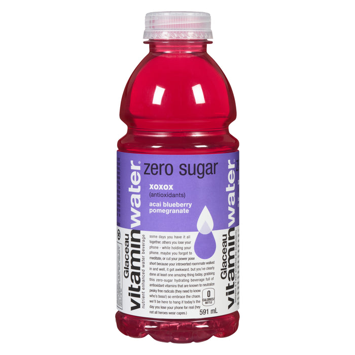Glaceau, eau vitaminée à saveur dʼaçaï, bleuets et grenade, 591 ml