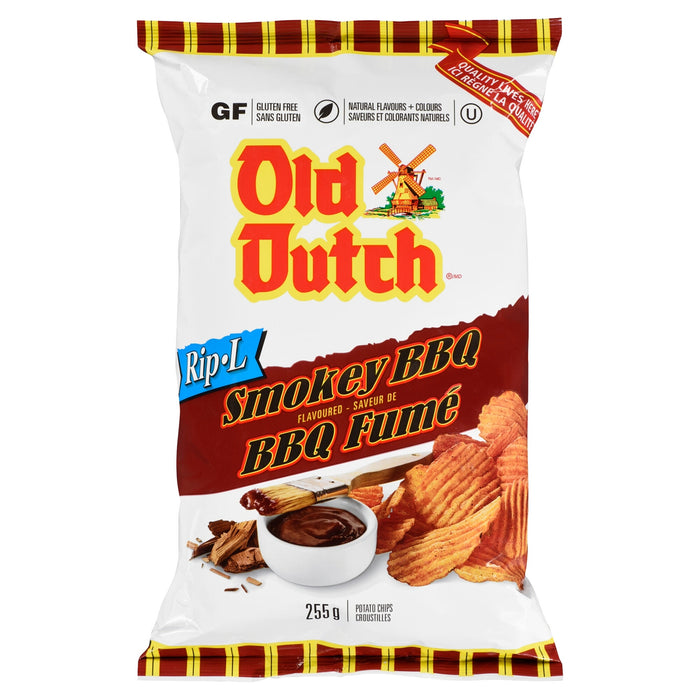 Croustilles Old Dutch Rip-L Barbecue fumé - 255 g