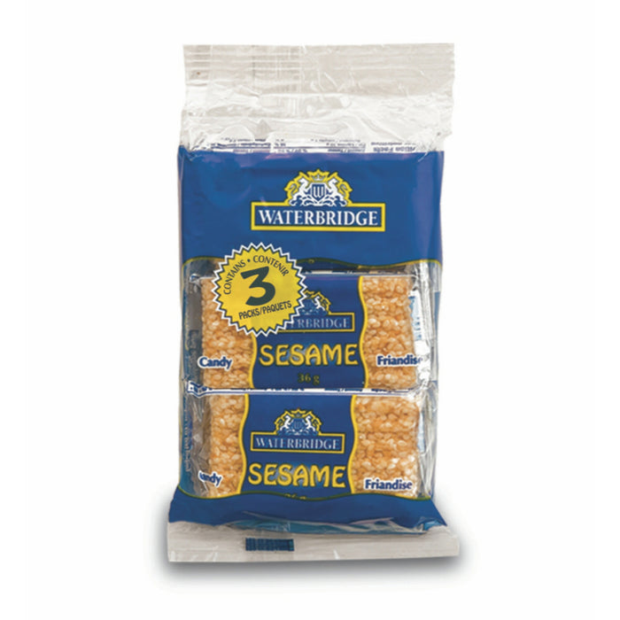 Waterbridge Sesame Snaps Candy, 81-g, 3-Pack