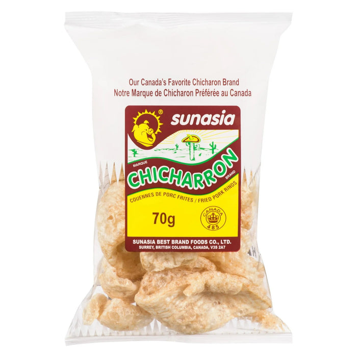 Couennes de porc Chicharron Sunasia, 70 g