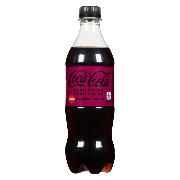 Coca Cola Cerise Zéro Sucre, 500 ml