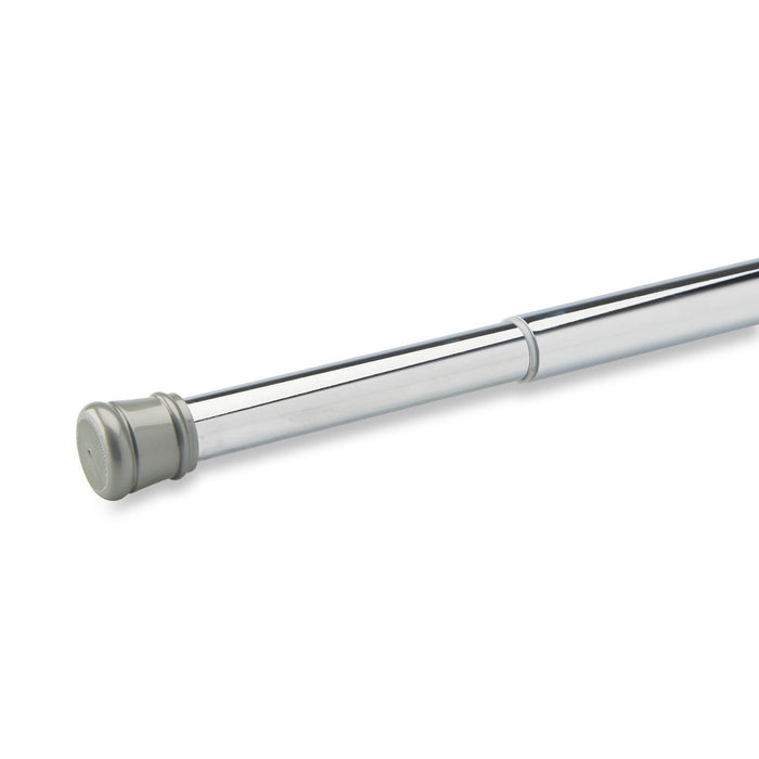 HomeStyles Tension Curtain Rod, Chrome, 40-in to 72-in.