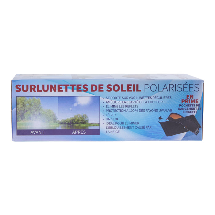 Emb. de lunettes de soleil enveloppantes polarisées Vu à la télé