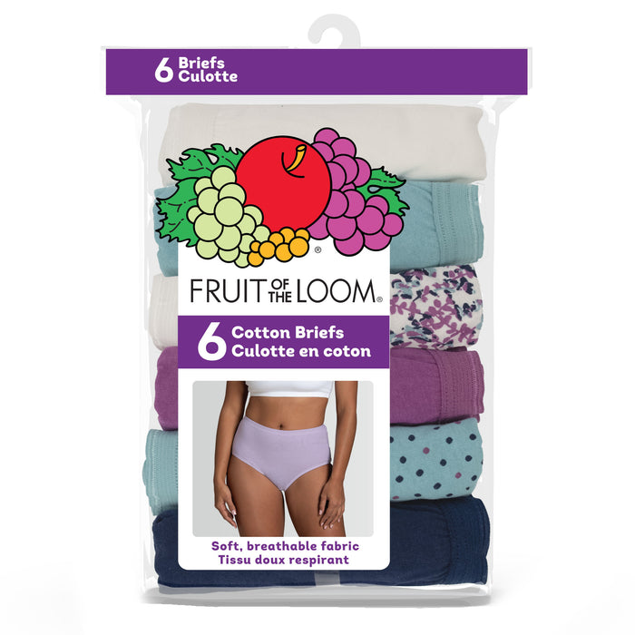 Culottes Fruit of the Loom pour femmes, emb. de 6 - 6 à 8