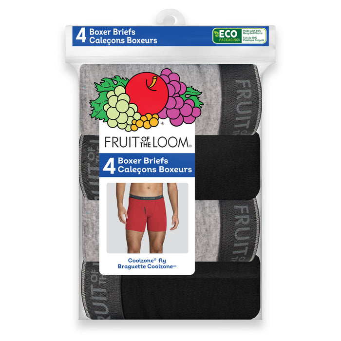 Boxeurs en tissu respirant Fruit of the Loom pour hommes en emb. de 4 - M à TG