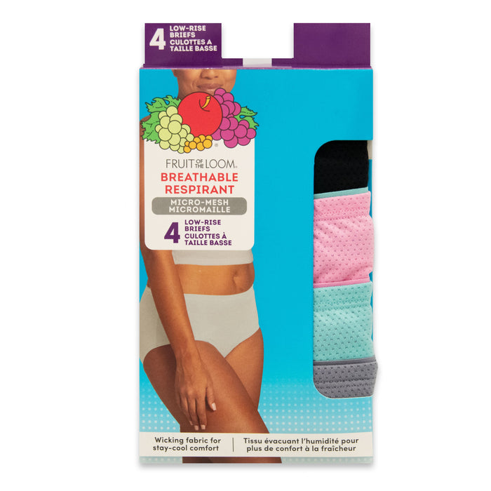Culottes taille basse Fruit of the Loom pour femmes, emb. de 4 - 5 à 8