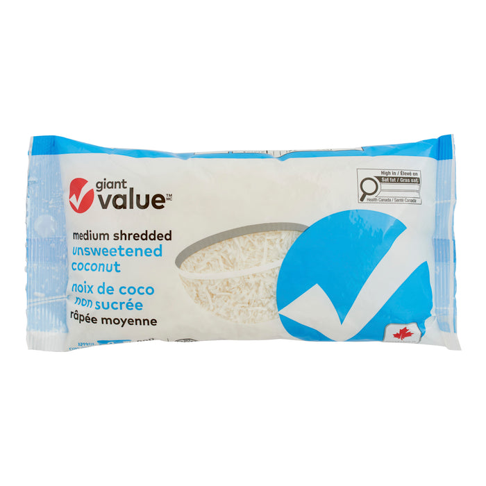 Giant Value Unsweetened Shredded Coconut - 200g