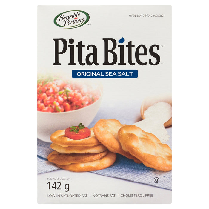 Pita Bites Sea Salt Oven Baked Pita Crackers - 142g