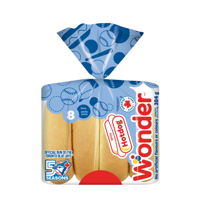 Wonder Pains à Hot Dog 8 Petits Pains, 384 g