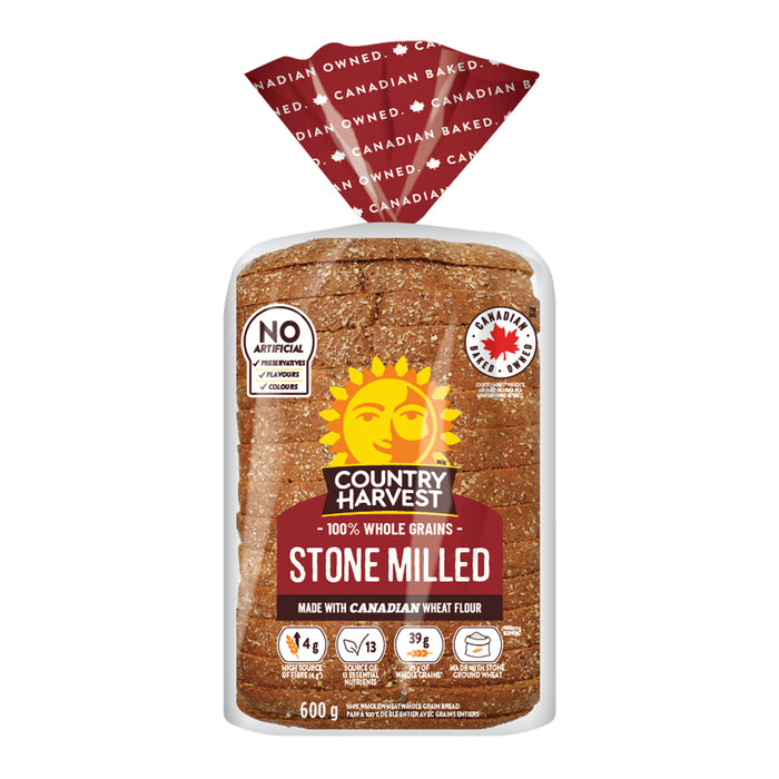 Pain de blé rôti moulu sur pierre Country Harvest, 600 g