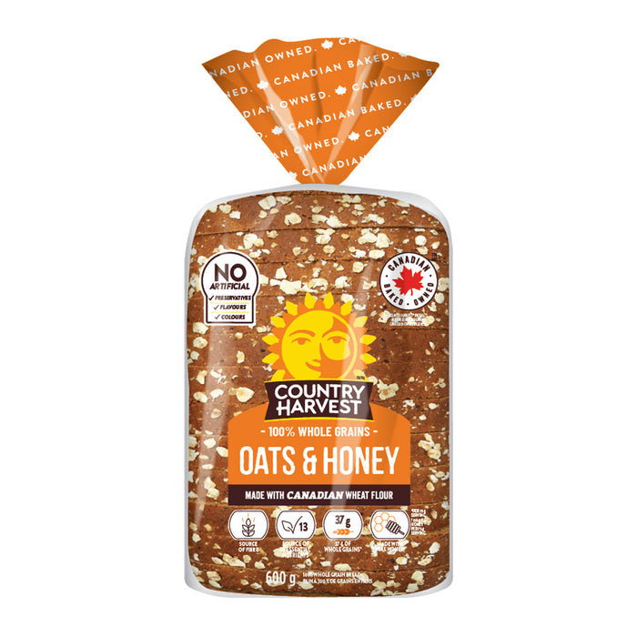 Country Harvest Oats and Honey Bread, 600 g