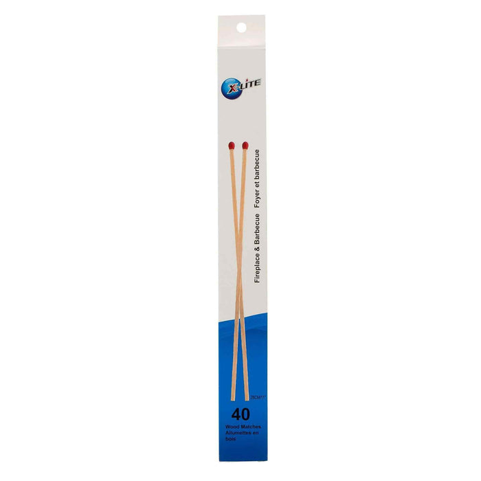 X-Lite Long Wood Matches, 40-Pack