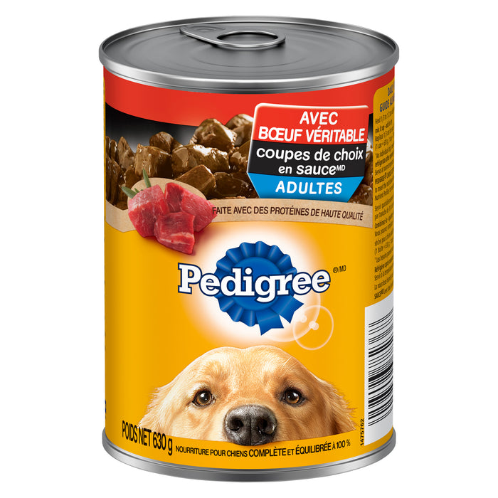 PEDIGREE CHOICE CUTS IN SAUCE Adult Wet Dog Food with Real Beef, 630 g