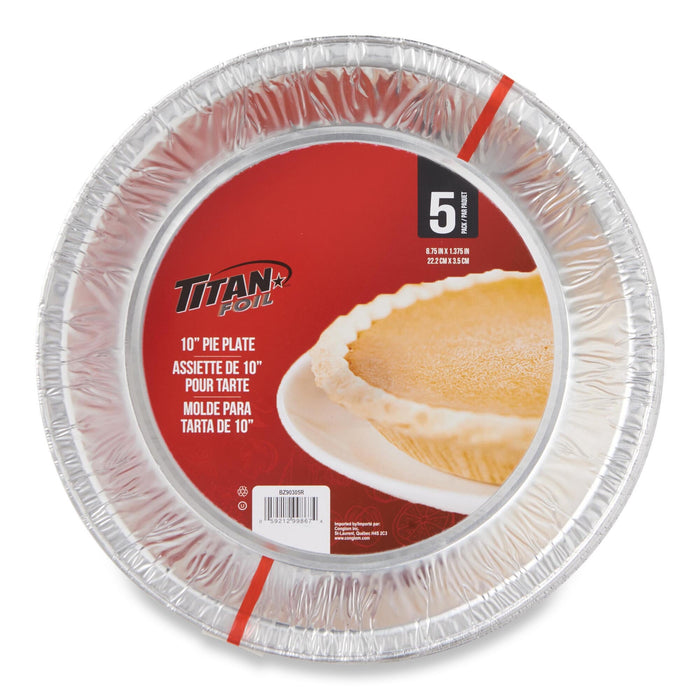 Assiettes à tarte en aluminium Titan 10 po - emb. de 5