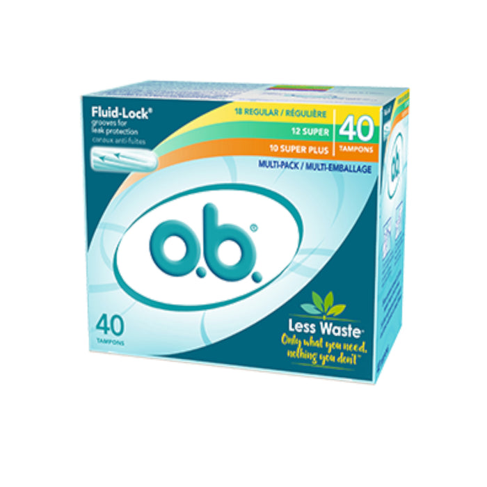 O.B. Multi-pack Tampons, 40-Pack