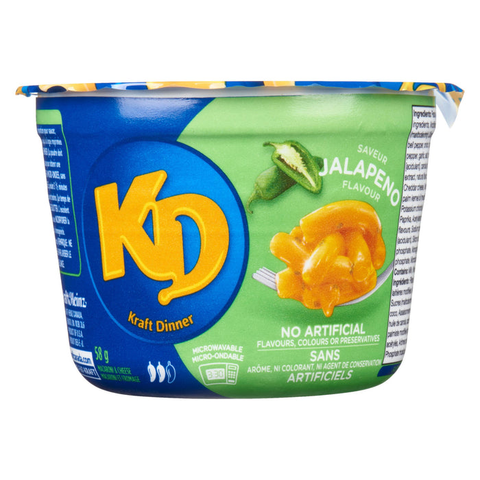 Kraft Dinner Macaroni et Fromage Saveur Jalapeno, 58 g