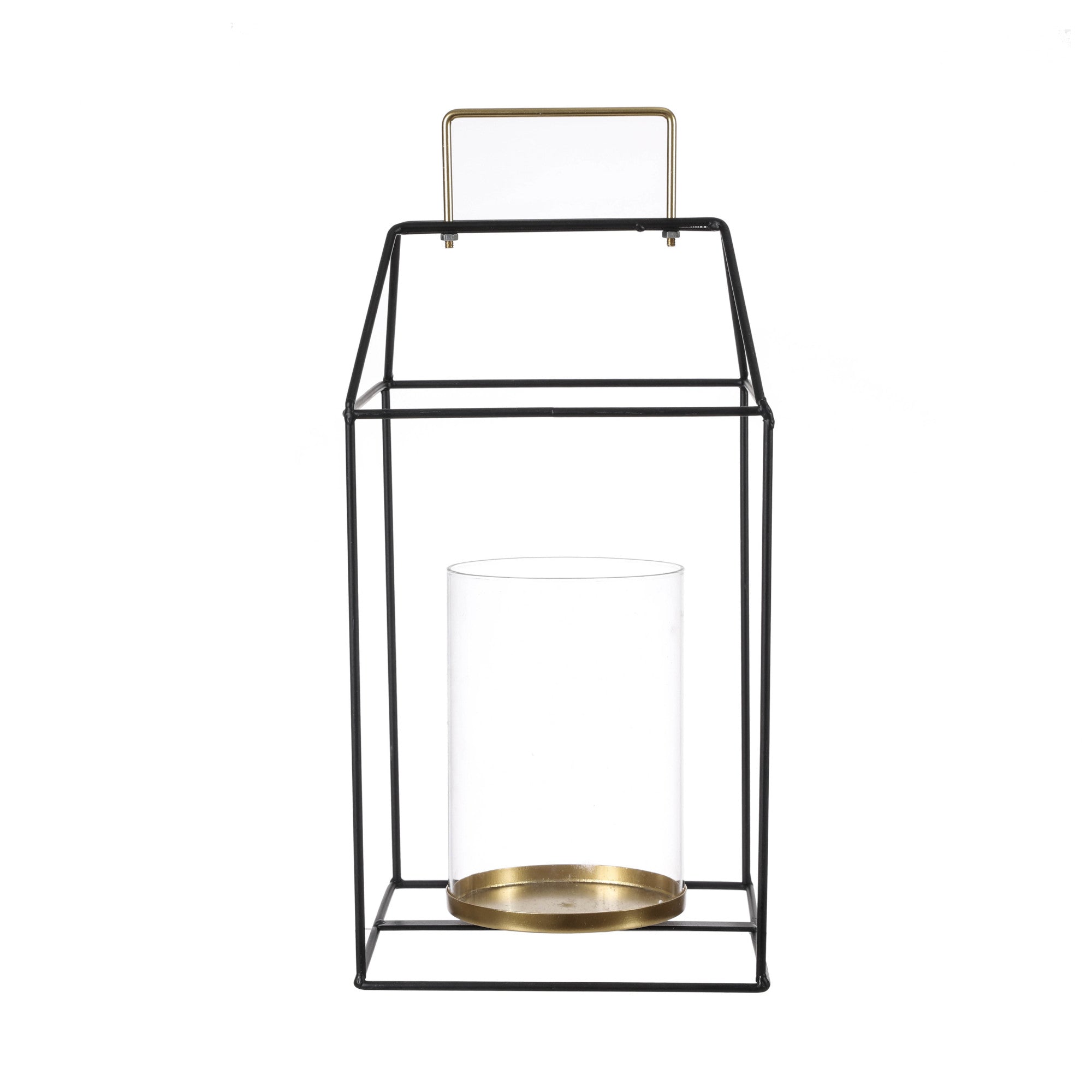 Debbie Travis® Metal Lantern Candle Holder, Black, 16in Giant Tiger