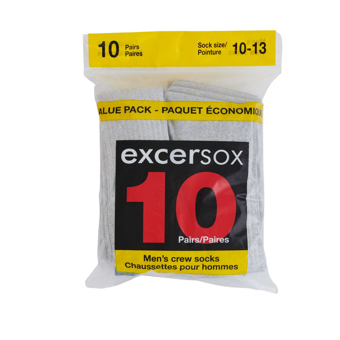 Chaussettes pour hommes, gris, emb. de 10