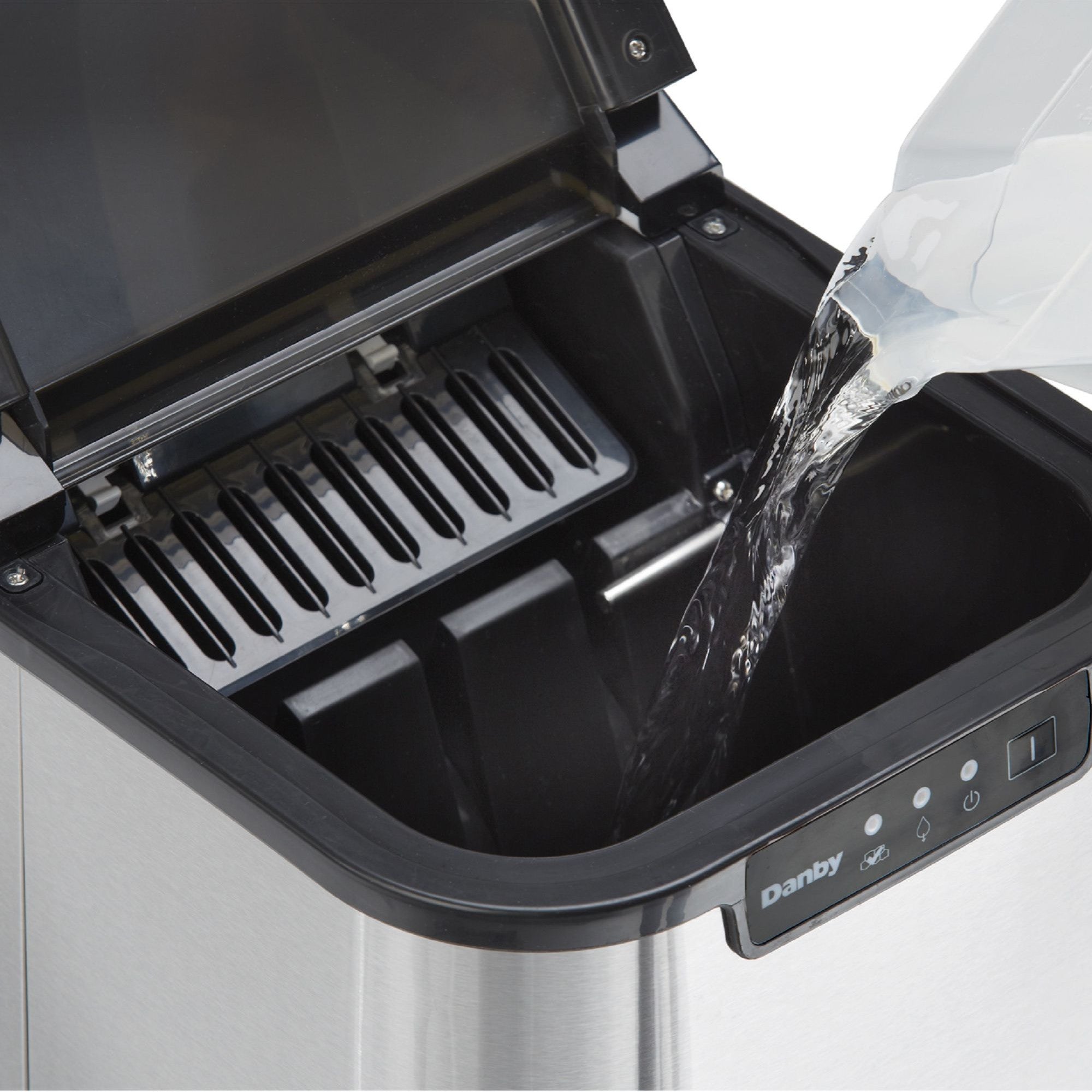 Danby Countertop Ice Maker, Stainless Steel, 2lbs Giant Tiger