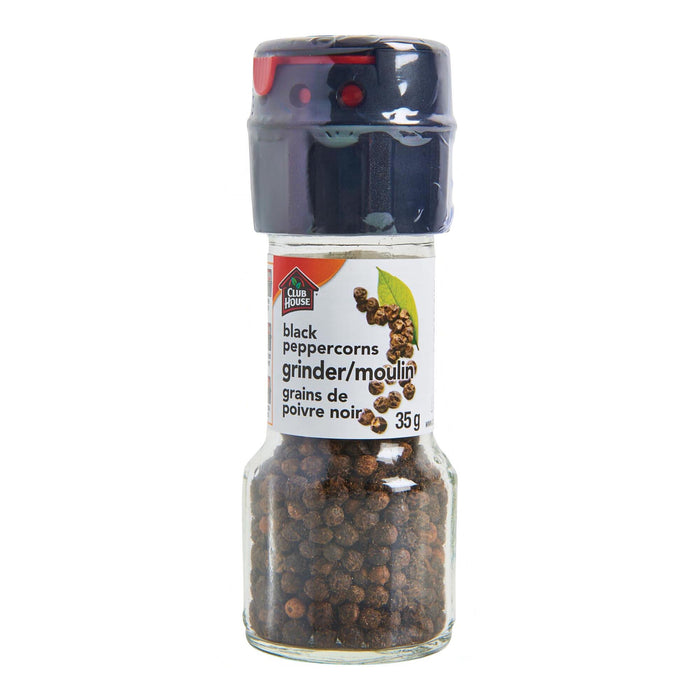 Club House Black Peppercorn Grinder - 60g
