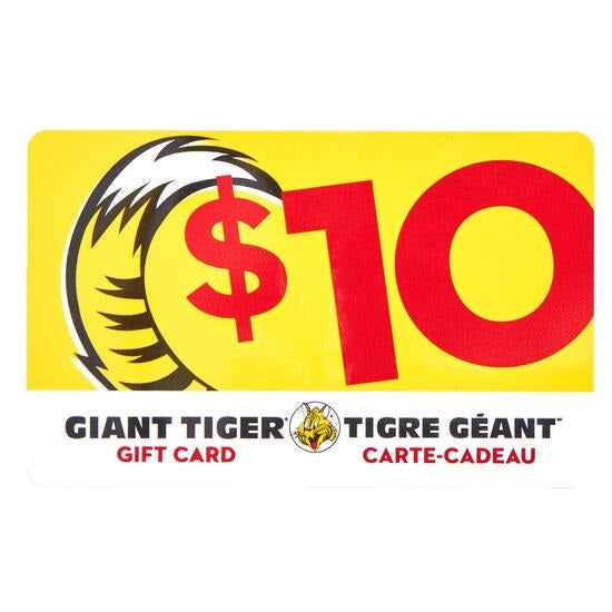 Carte-Cadeau Tigre Géant - 10.00 $