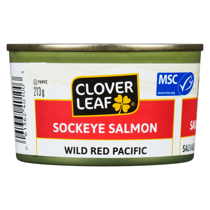 Clover Leaf Sockeye Salmon Wild Red Pacific, 213-g