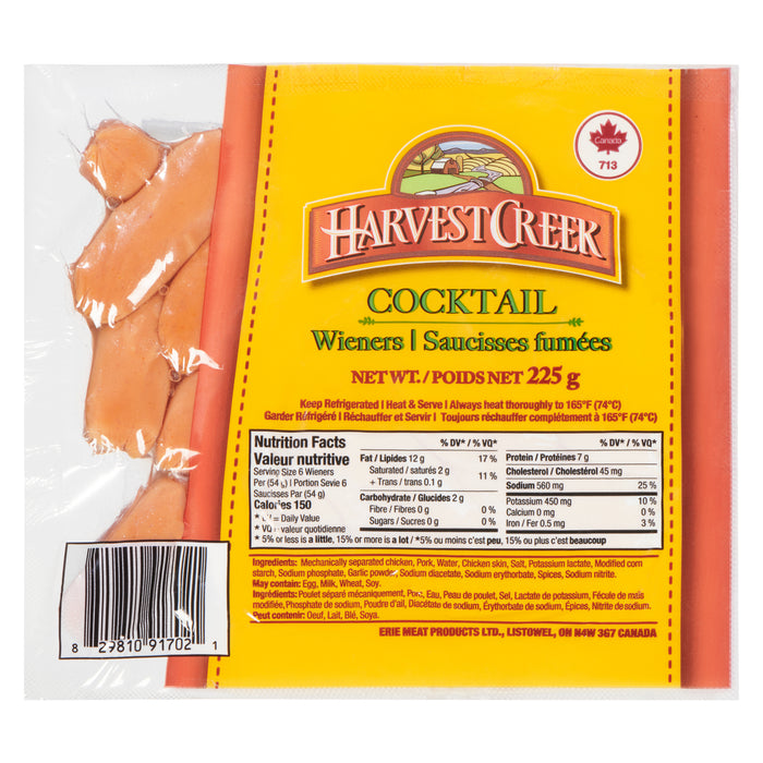 Harvest Creek Cocktail Wieners, 225-g