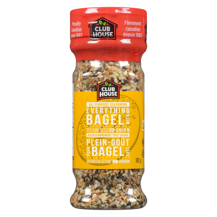 Club House Everything Bagel with Sesame Seed and Onion All Purpose Seasoning, 141-g