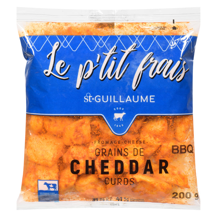 St-Guillaume Le P'tit Frais Fromage Grains de Cheddar BBQ 31 % M. G. 200 g