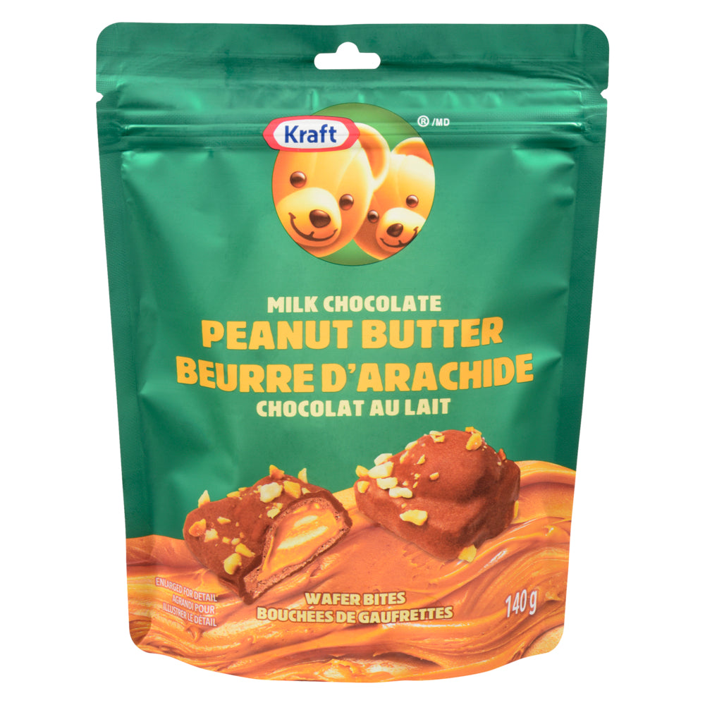 Kraft Wafer Bites Milk Chocolate Peanut Butter, 140g Giant Tiger