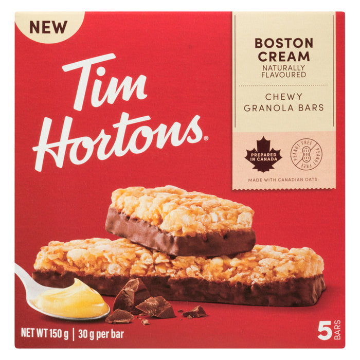 Tim Hortons Chewy Granola Bars Boston Cream, 5-Pack, 30-g